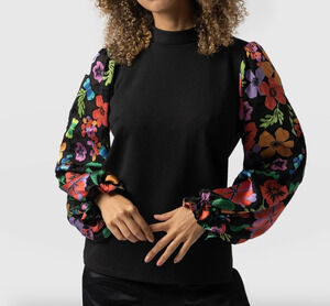 Saint + Sofia Penny Puff Sleeve Long Sleeve - Size 6 - NWOT